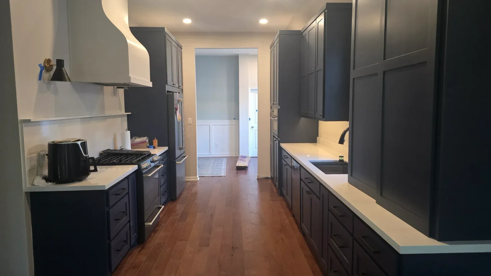 Luxury kitchen with custom cabinetry and granite countertops in an Austin home.