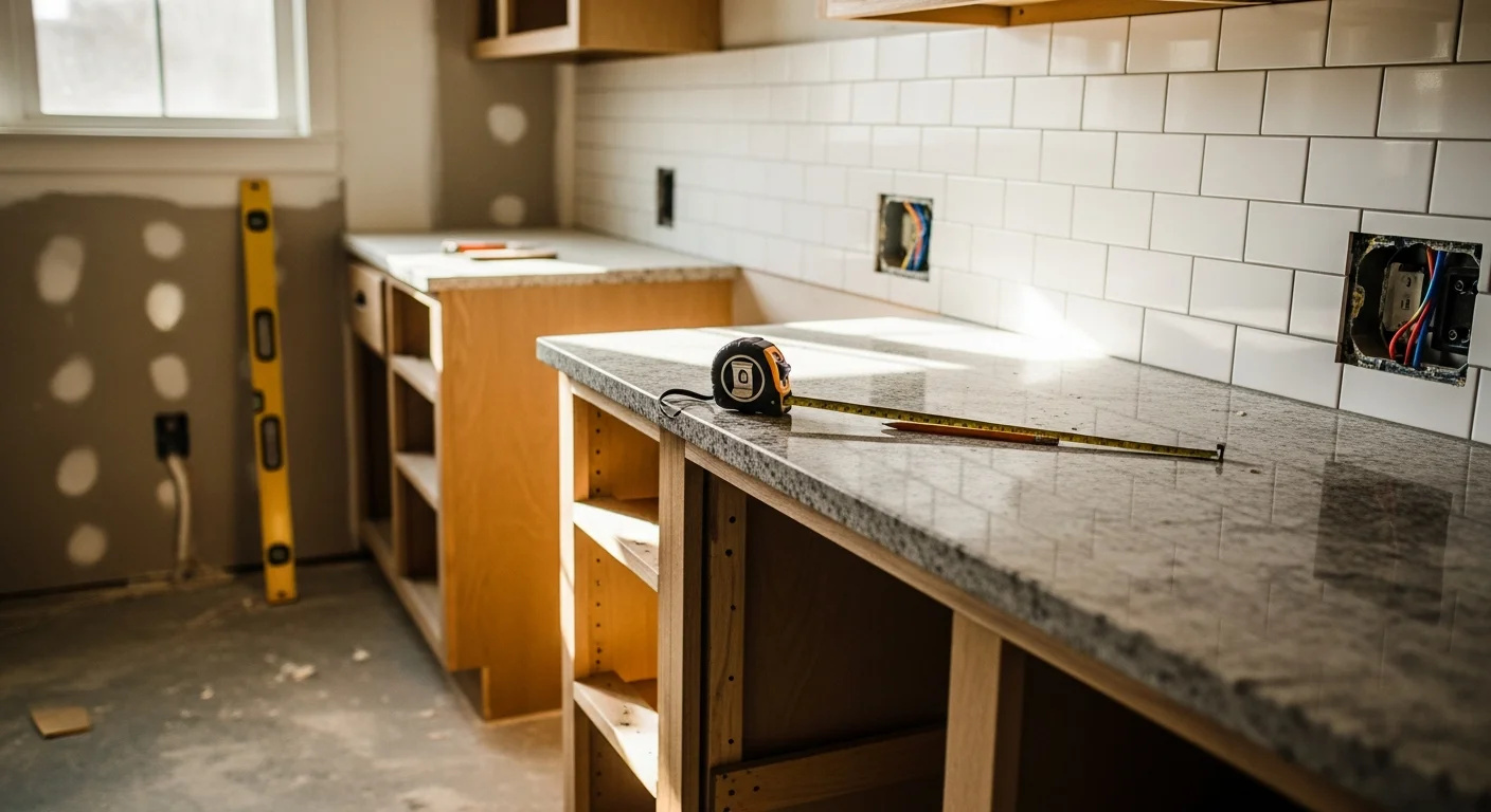 Renovated kitchen in an Austin, TX home featuring new cabinetry, updated countertops, and an open layout replacing a previously closed-off floor plan. Work completed by CHS Construction and Remodeling.